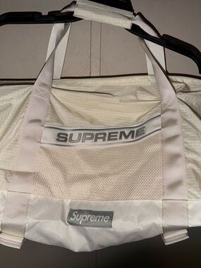 Supreme Cream Ripstop Tote with X-Pac Tag